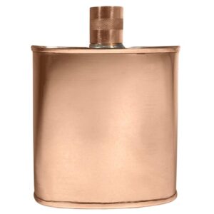 Curved copper flask